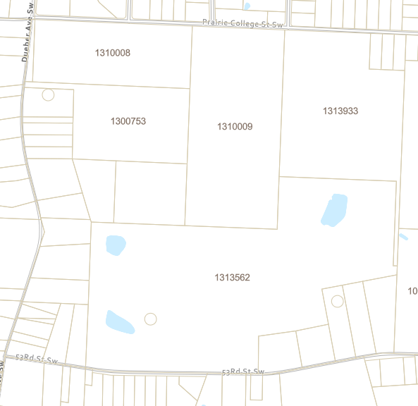 Parcel Map view of the Landfill