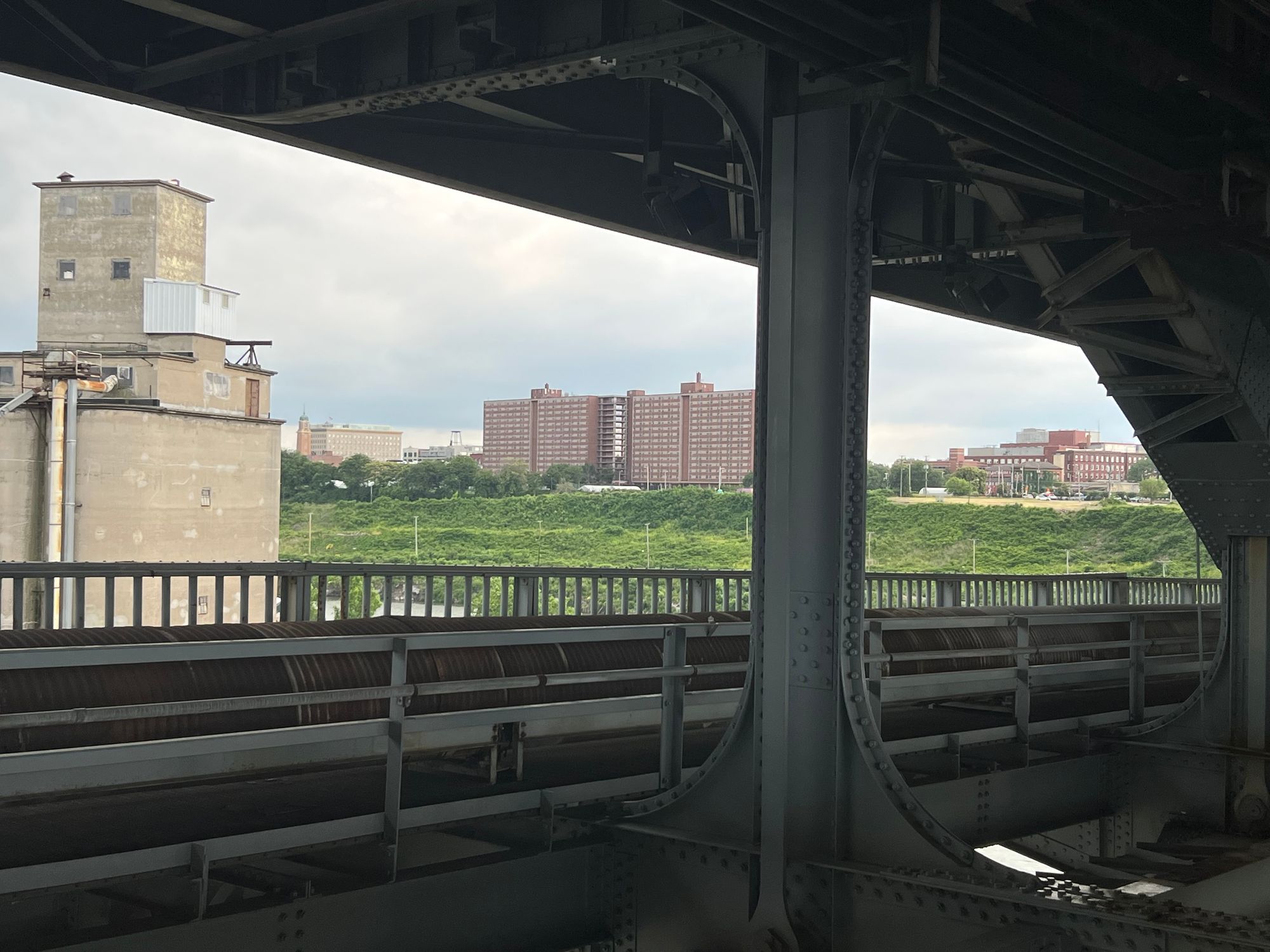 Image from lower level of Detroit Ave. Bridge facing W. 25th.